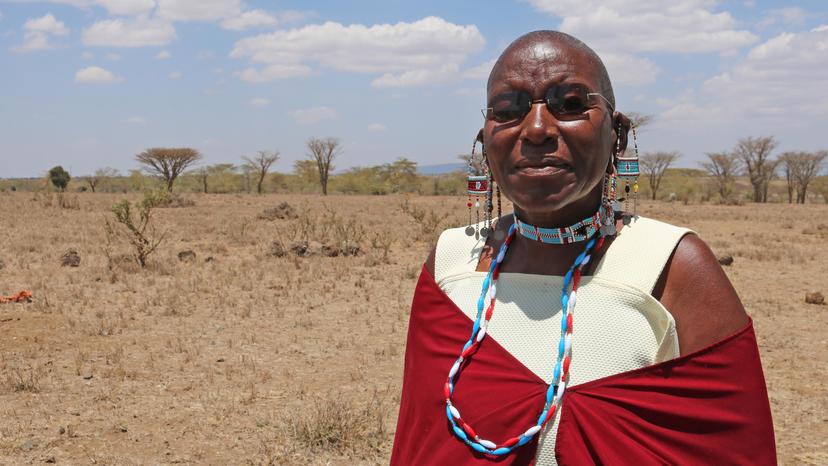 indigene Frau in Kenia
