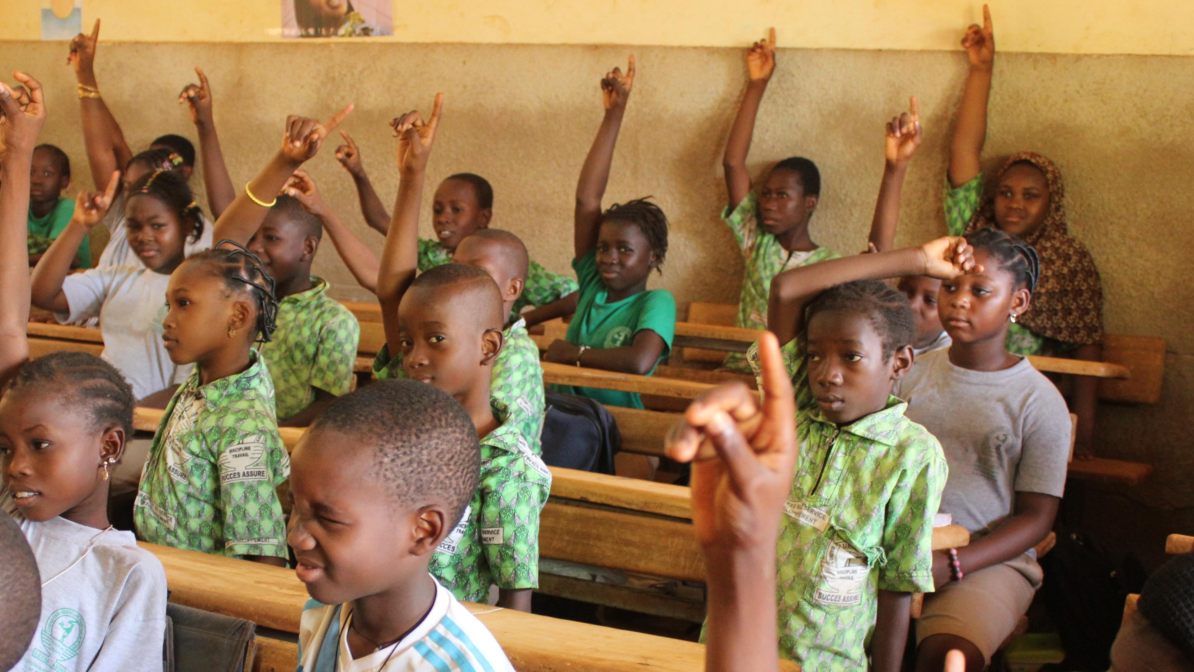 School class in Burkina Faso