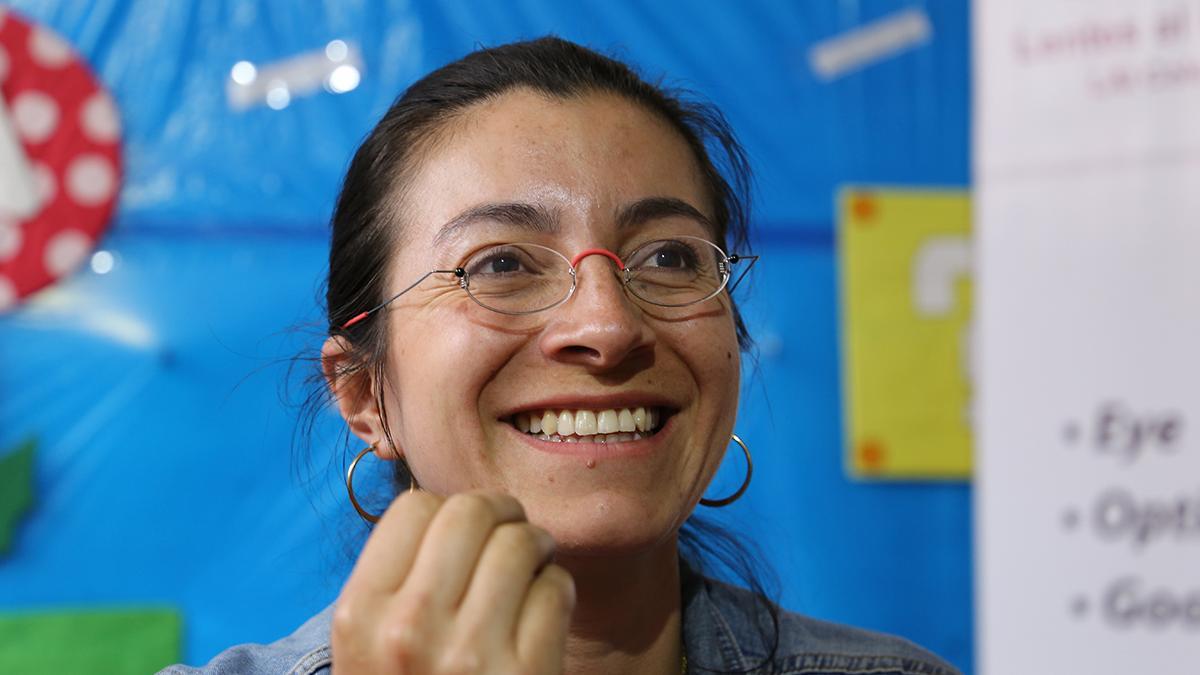 Radiant woman with OneDollarGlasses in Colombia