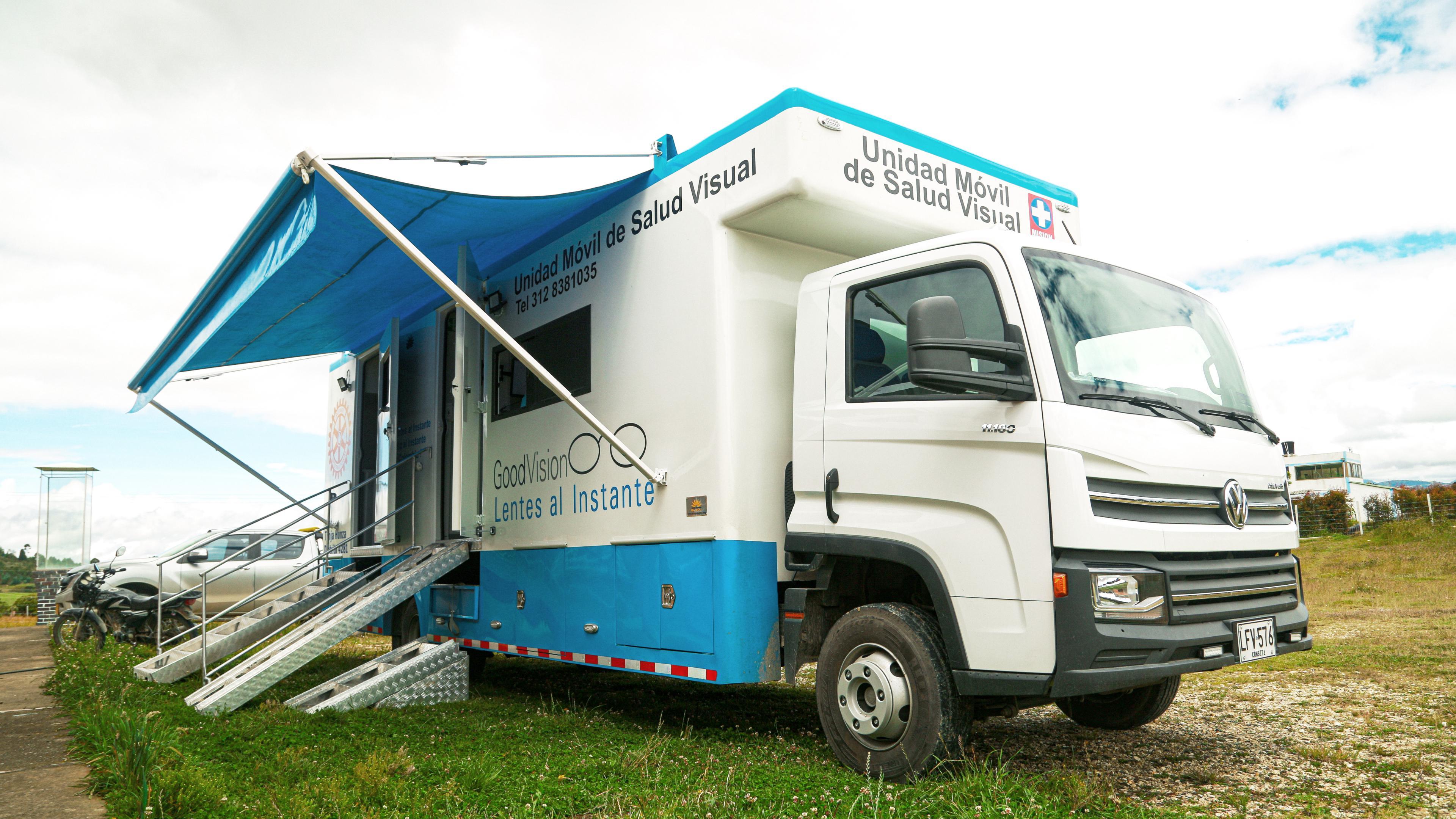 Mobile vision center in Colombia
