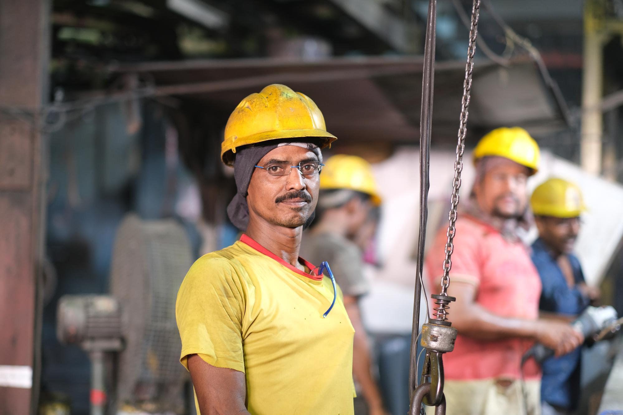 Steelworker in Calcutta