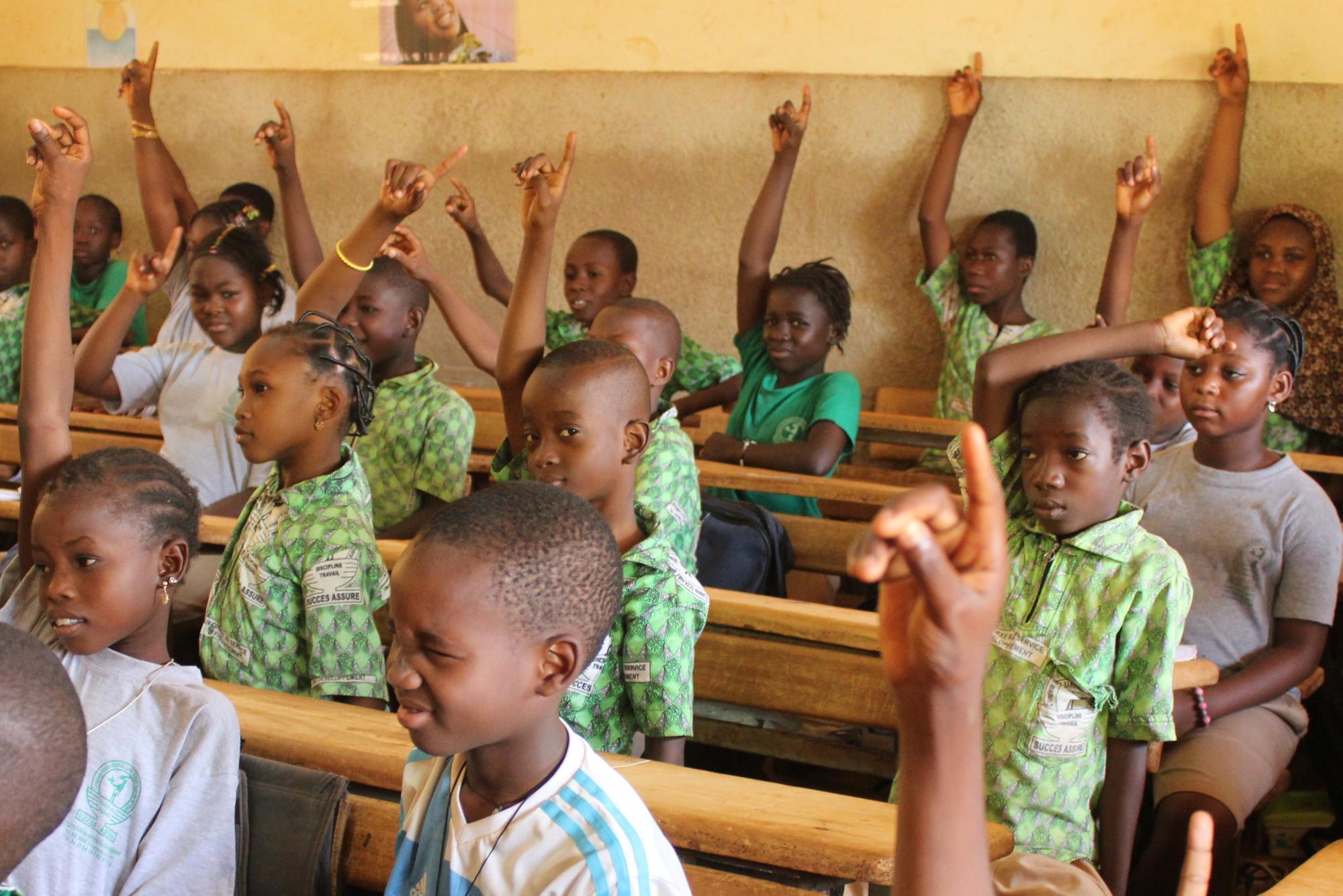 Schulklasse in Burkina Faso