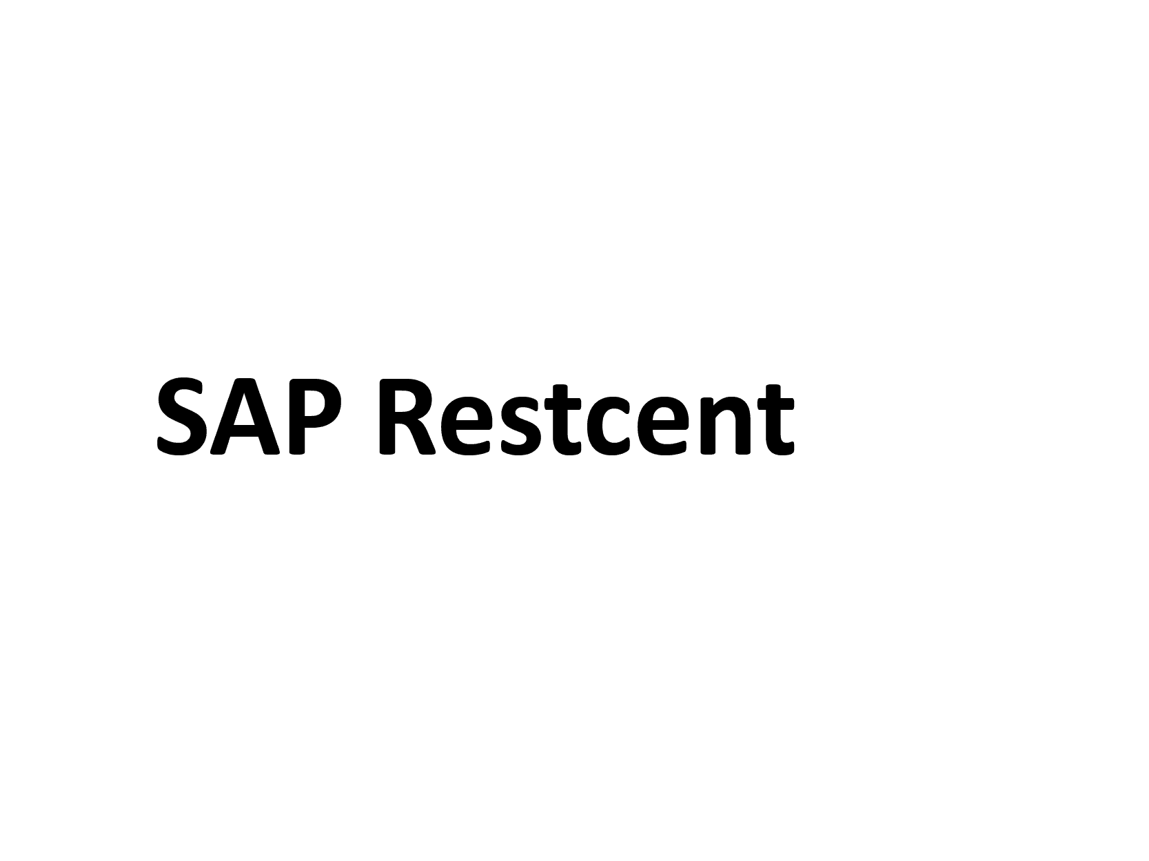 Schriftzug SAP Restcent